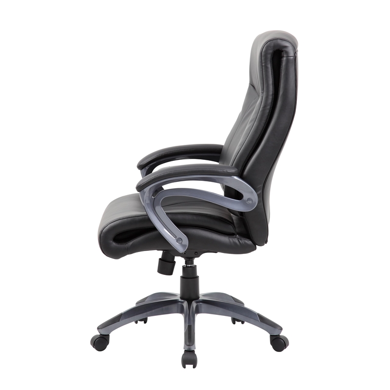 Scranton & Co Double Layer LeatherPlus Executive Chair in Black