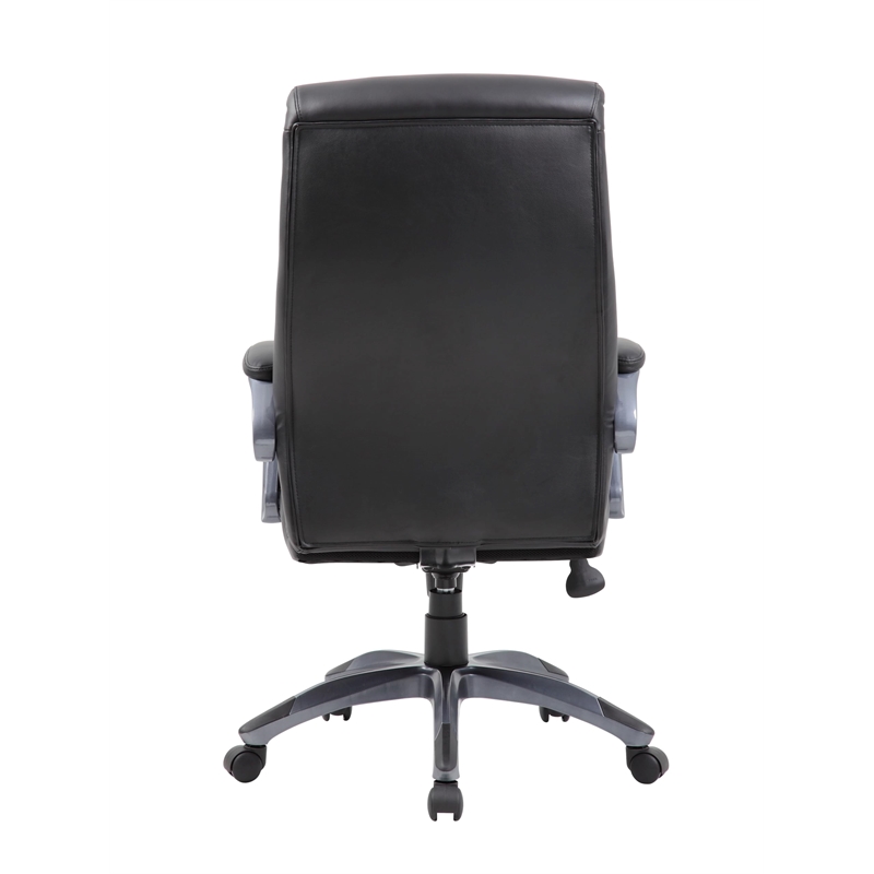 Scranton & Co Double Layer LeatherPlus Executive Chair in Black