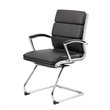 Scranton & Co CaressoftPlus Mid-Back Executive Guest Chair in Black