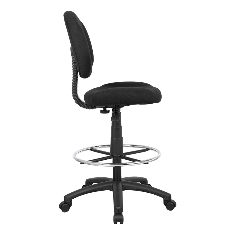 Scranton & Co Contoured Fabric Drafting Stool with 20