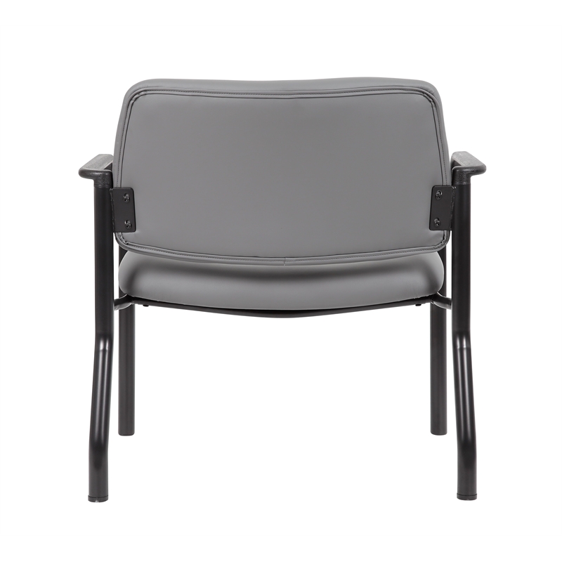 Scranton & Co Steel Guest Chair with 500 lb. Weight Capacity in Gray