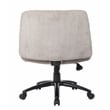 Scranton & Co Criss Cross Corduroy Desk Chair with Adjustable Height in Beige