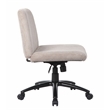 Scranton & Co Criss Cross Corduroy Desk Chair with Adjustable Height in Beige