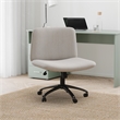 Scranton & Co Criss Cross Corduroy Desk Chair with Adjustable Height in Beige