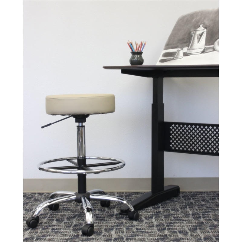 Scranton & Co Vinyl Medical/Drafting Stool with 20