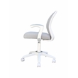 Scranton & Co Mesh Mid Back Task Chair with Flip-Up Arms in Grey/White