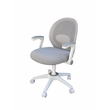 Scranton & Co Mesh Mid Back Task Chair with Flip-Up Arms in Grey/White