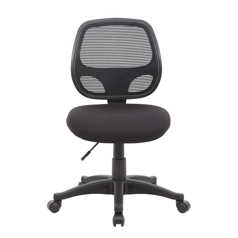 Scranton & Co Commercial Grade Mesh Task Chair with Lumbar Support in Black
