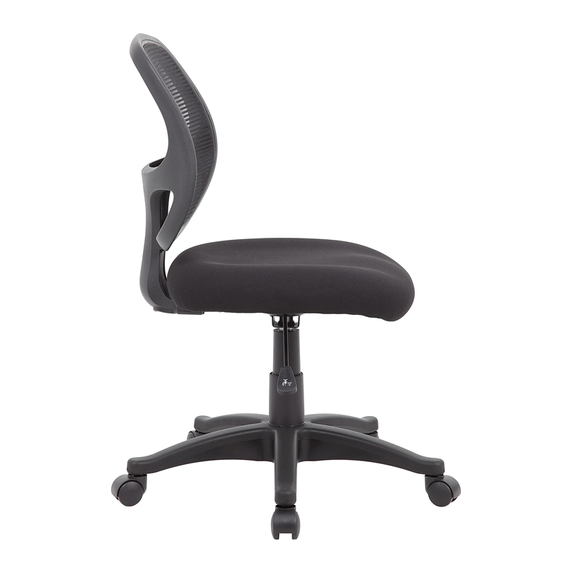 Scranton & Co Commercial Grade Mesh Task Chair with Lumbar Support in Black