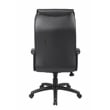 Scranton & Co LeatherPlus Spring Tilt Executive Chair with Pillow Top in Black