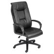 Scranton & Co LeatherPlus Spring Tilt Executive Chair with Pillow Top in Black