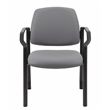 Scranton & Co Steel Guest Chair with 300 lb. Weight Capacity in Gray