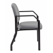 Scranton & Co Steel Guest Chair with 300 lb. Weight Capacity in Gray