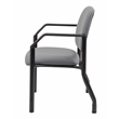 Scranton & Co Steel Guest Chair with 300 lb. Weight Capacity in Gray