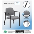 Scranton & Co Steel Guest Chair with 300 lb. Weight Capacity in Gray