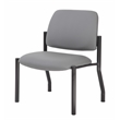 Scranton & Co Armless Steel Guest Chair with 400 lb. Weight Capacity in Gray