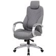 Scranton & Co CaressoftPlus Swivel Executive Chair with Hinged Arms in Gray