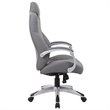 Scranton & Co CaressoftPlus Swivel Executive Chair with Hinged Arms in Gray
