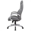 Scranton & Co CaressoftPlus Swivel Executive Chair with Hinged Arms in Gray