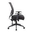 Scranton & Co Mesh Back 3-Paddle Multi-Function Task Chair in Black