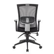 Scranton & Co Mesh Back 3-Paddle Multi-Function Task Chair in Black