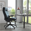 Scranton & Co High Back Executive Chair with 3-Paddle Tilt in Black
