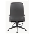 Scranton & Co High Back Executive Chair with 3-Paddle Tilt in Black