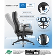 Scranton & Co High Back Executive Chair with 3-Paddle Tilt in Black