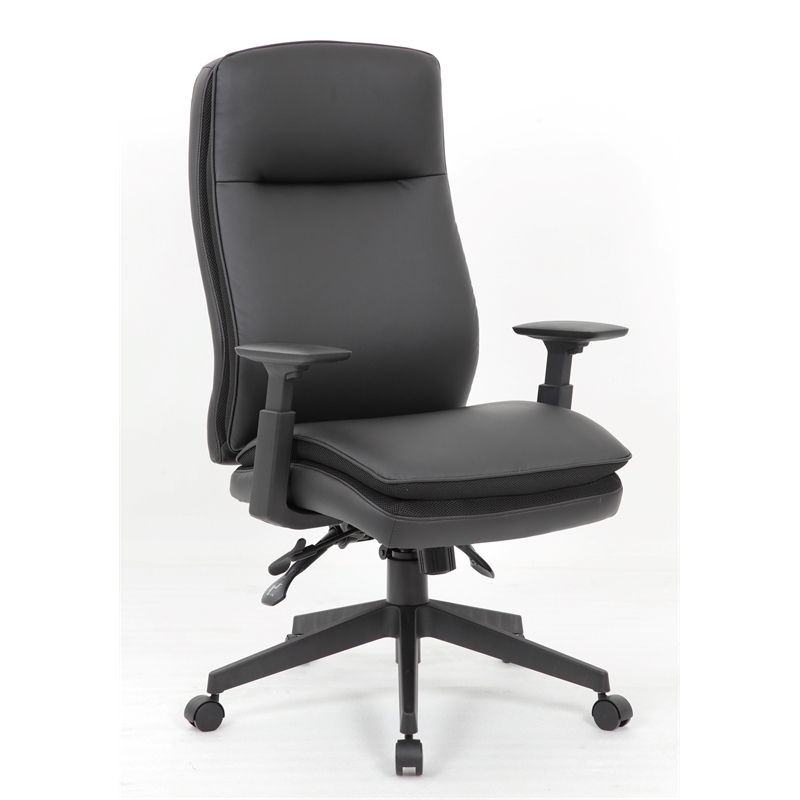 Scranton & Co High Back Executive Chair with 3-Paddle Tilt in Black
