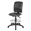 Scranton & Co LeatherPlus Multi-Function Drafting Stool with Footring in Black