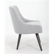 Scranton & Co Poly-Linen Weave Guest Chair with Metal Legs in Grey