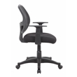 Scranton & Co Commercial Grade Mesh Task Chair with T-Arms in Black
