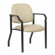 Scranton & Co Vinyl Guest Armchair with 300 lb. Weight Capacity in Beige