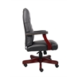 Scranton & Co Traditional High Back Caressoft Tufted Executive Chair in Black