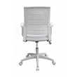 Scranton & Co Ergonomic Mesh Back Task Chair with Fixed Arms in Gray