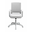 Scranton & Co Ergonomic Mesh Back Task Chair with Fixed Arms in Gray
