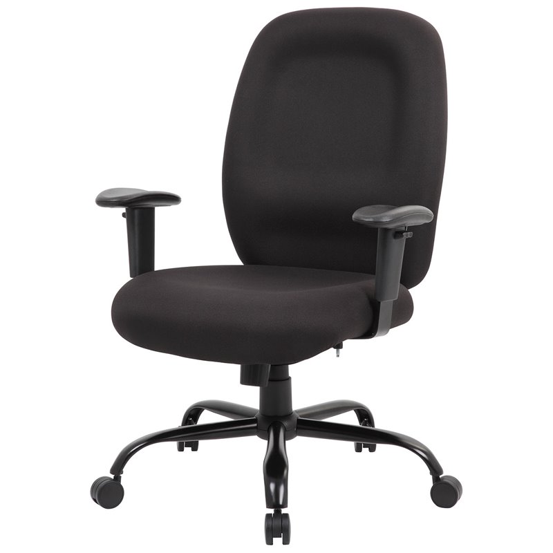 Scranton & Co Heavy Duty 400lb. Capacity Task Chair with Adjustable Arms - Black
