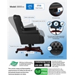 Scranton & Co Traditional High Back Caressoft Executive Chair in Black