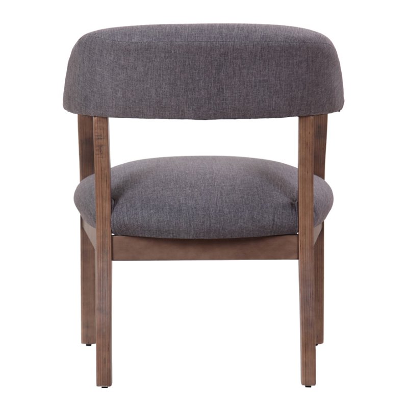 Scranton & Co Accent Arm Chair in Slate Gray Commercial Grade Linen