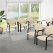 Scranton & Co Vinyl Guest Armchair with 500 lb. Weight Capacity in Beige
