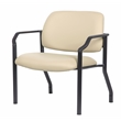 Scranton & Co Vinyl Guest Armchair with 500 lb. Weight Capacity in Beige