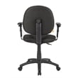 Scranton & Co Fabric Wide Seat Ergonomic Task Chair with Adjustable Arms - Black