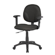 Scranton & Co Fabric Wide Seat Ergonomic Task Chair with Adjustable Arms - Black