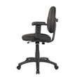 Scranton & Co Fabric Wide Seat Ergonomic Task Chair with Adjustable Arms - Black