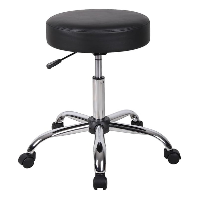 Scranton & Co Vinyl Medical Stool with Chrome Base and 6