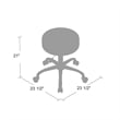 Scranton & Co Vinyl Medical Stool with Chrome Base and 6