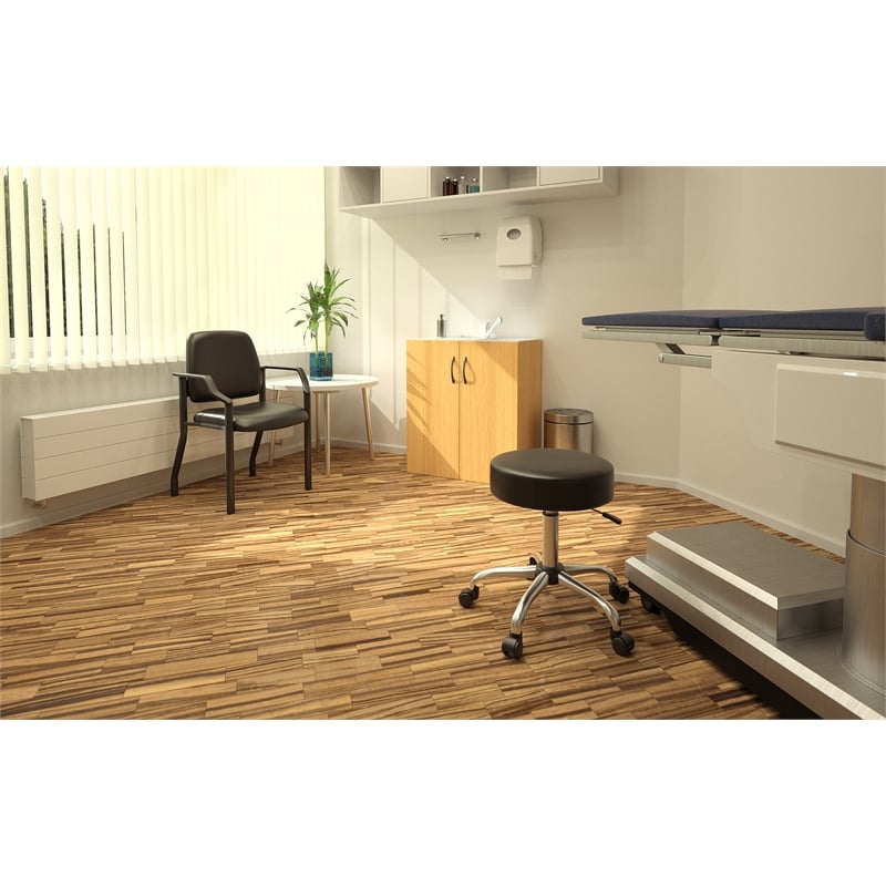 Scranton & Co Vinyl Medical Stool with Chrome Base and 6