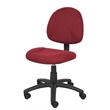 Scranton & Co Fabric Posture Office Chair with Waterfall Seat in Burgundy