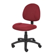 Scranton & Co Fabric Posture Office Chair with Waterfall Seat in Burgundy