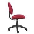 Scranton & Co Fabric Posture Office Chair with Waterfall Seat in Burgundy